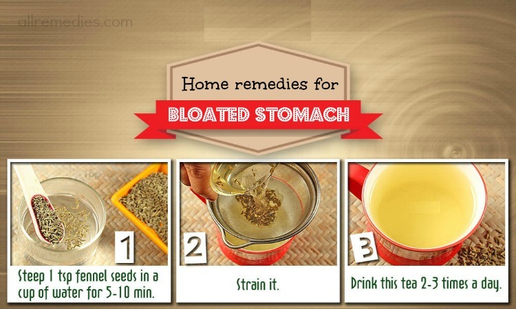 home remedies for bloated stomach