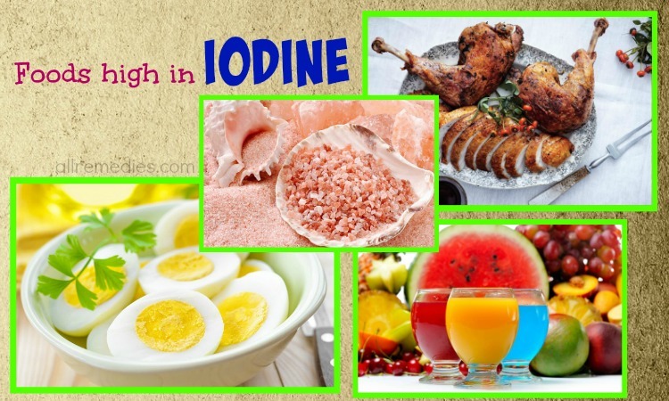 foods high in iodine list