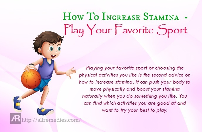 how to increase stamina