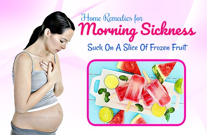 home remedies for morning sickness