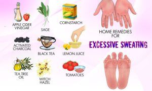 home remedies for excessive sweating on face