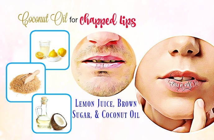 coconut oil for chapped lips