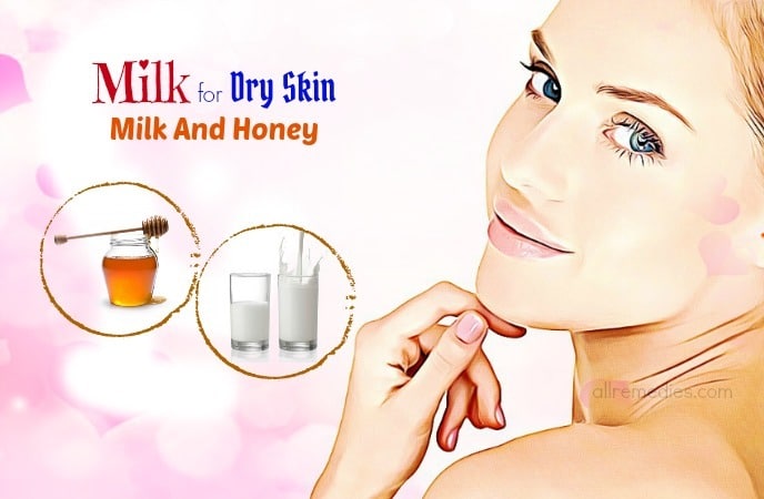 milk for dry skin - milk and honey
