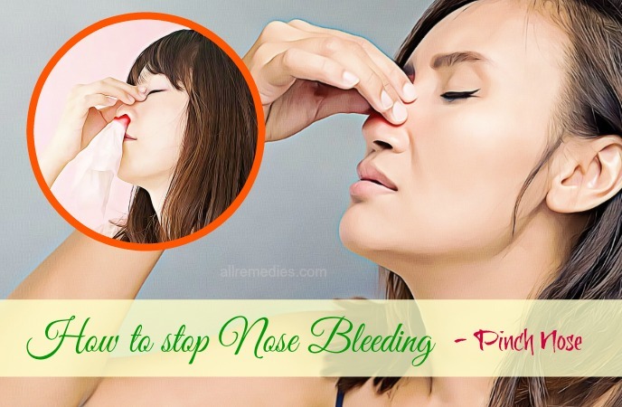 how to stop nose bleeding